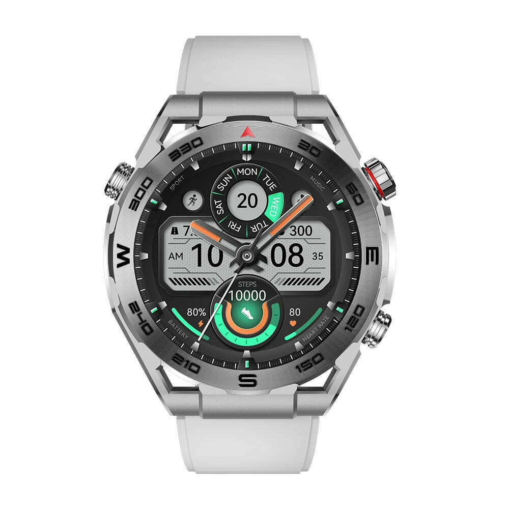 HAYLOU Watch R8 Smartwatch 1.43'' AMOLED HD Display Smart Watch Bluetooth Call & Voice Assistant Mulitary-grade Toughness Watch - KIMLUD