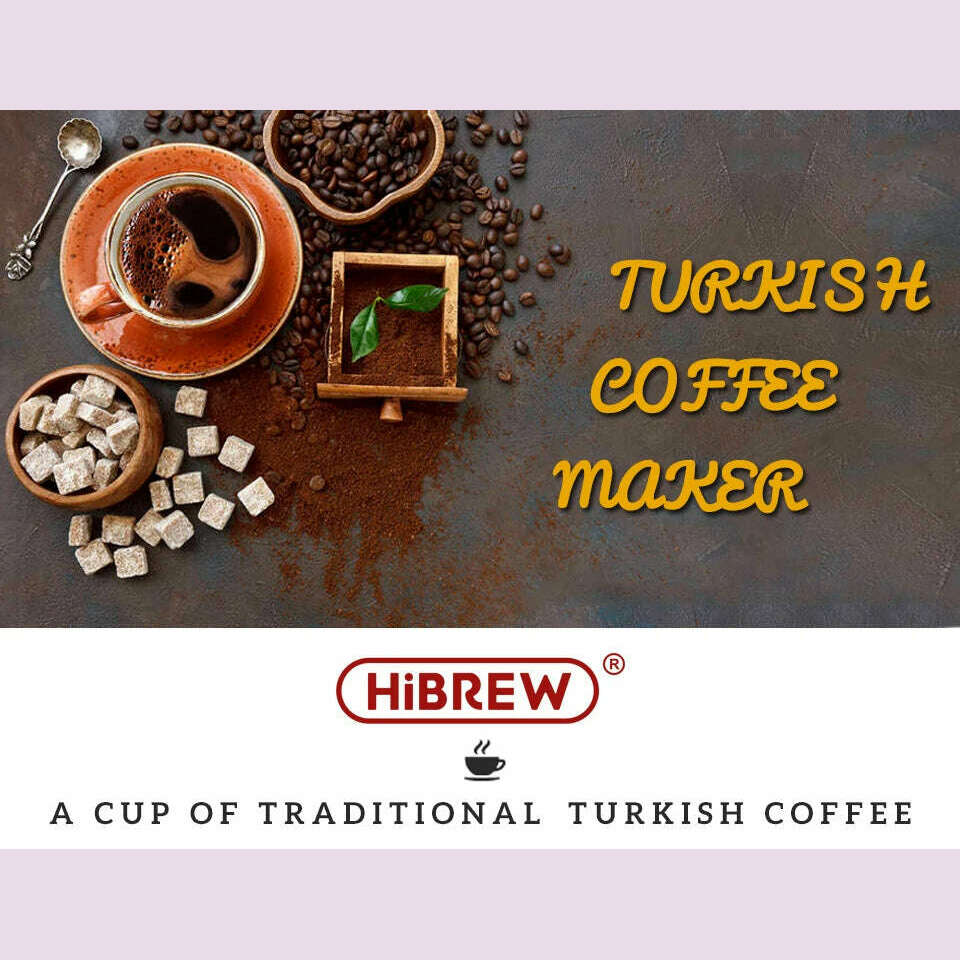 HiBREW Automatic Turkish Coffee Machine Electric Pot AC 220~240V Ground Coffee Maker H9 - KIMLUD