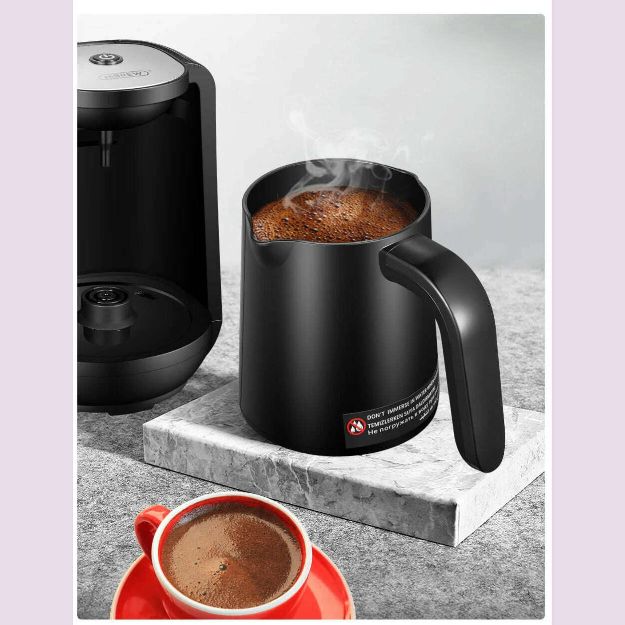 HiBREW Automatic Turkish Coffee Machine Electric Pot AC 220~240V Ground Coffee Maker H9 - KIMLUD