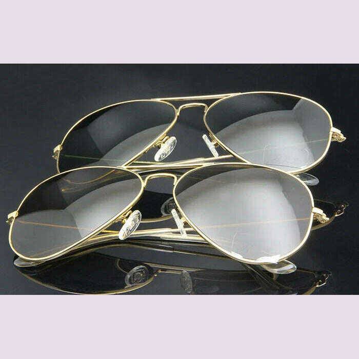 KIMLUD, High Quality Glass Sunglasses Lens Vintage Sunglasses Men Women Gold Reflective Sunglasses UV400 Sun Glasses 55MM 58MM 2 Size, KIMLUD Womens Clothes