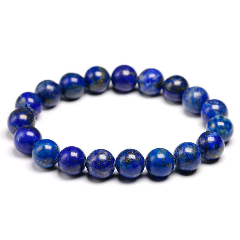 KIMLUD, High Quality Natural Lapis Lazuli Blue Stone Beads Bracelets for Women Men Stretch Bracelet Couple Yoga Jewelry Female male Gift, KIMLUD Womens Clothes