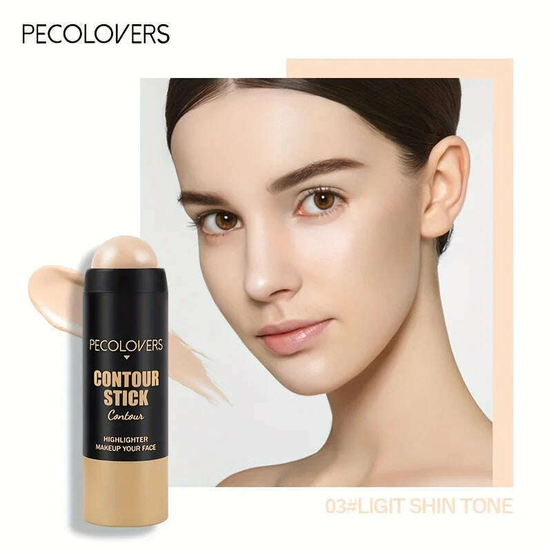 Highlighter Bronzer Stick Face Brightening Blusher Rouge Concealer Pen Long Lasting Corrector Skin Tone Nose Shadow Contouring - KIMLUD