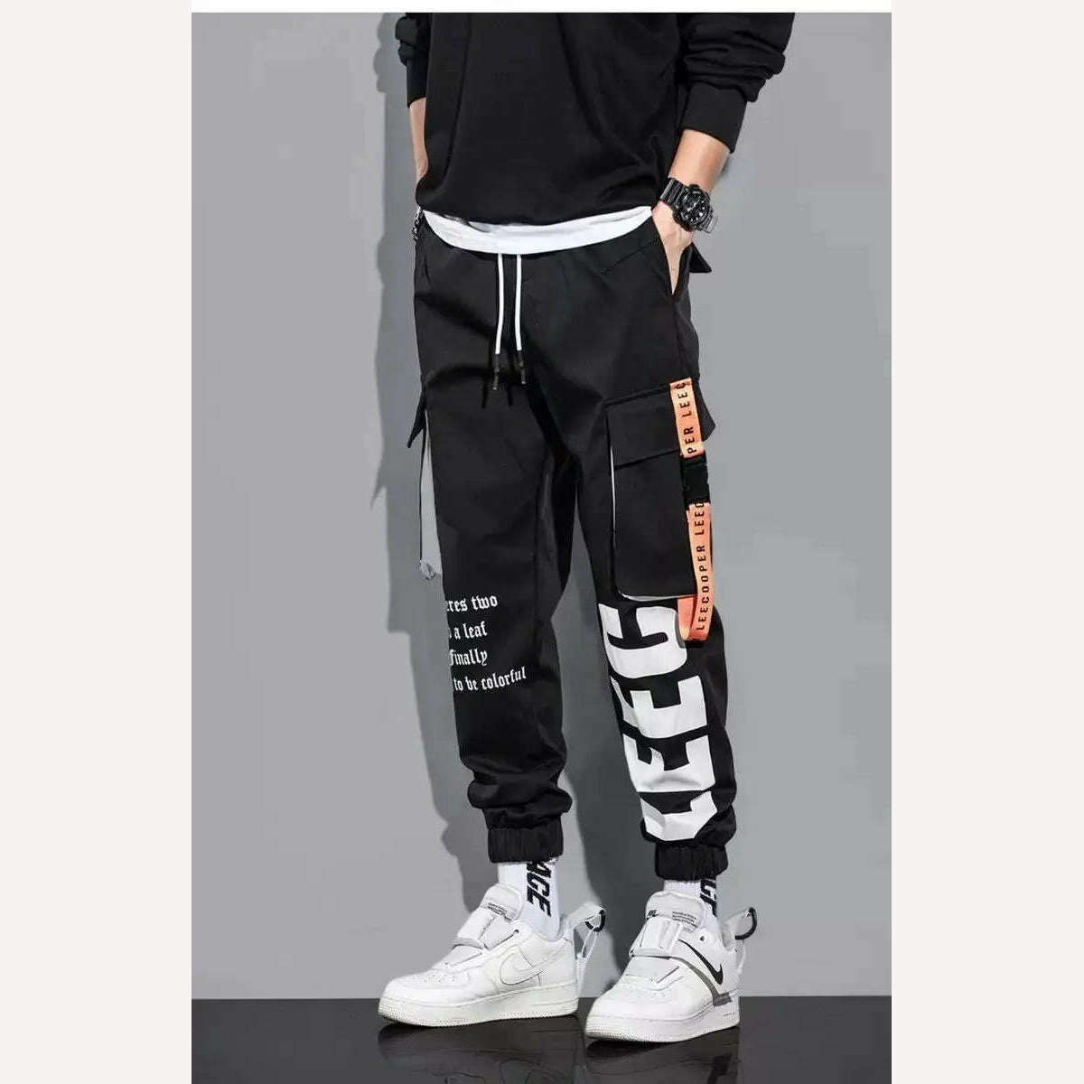 KIMLUD, Hip Hop Cargo Pants Men Streetwear Cotton Joggers Fashion Sweatpants Male Casual Harem Trousers Summer Harajuku Pants Men Women, KIMLUD Womens Clothes