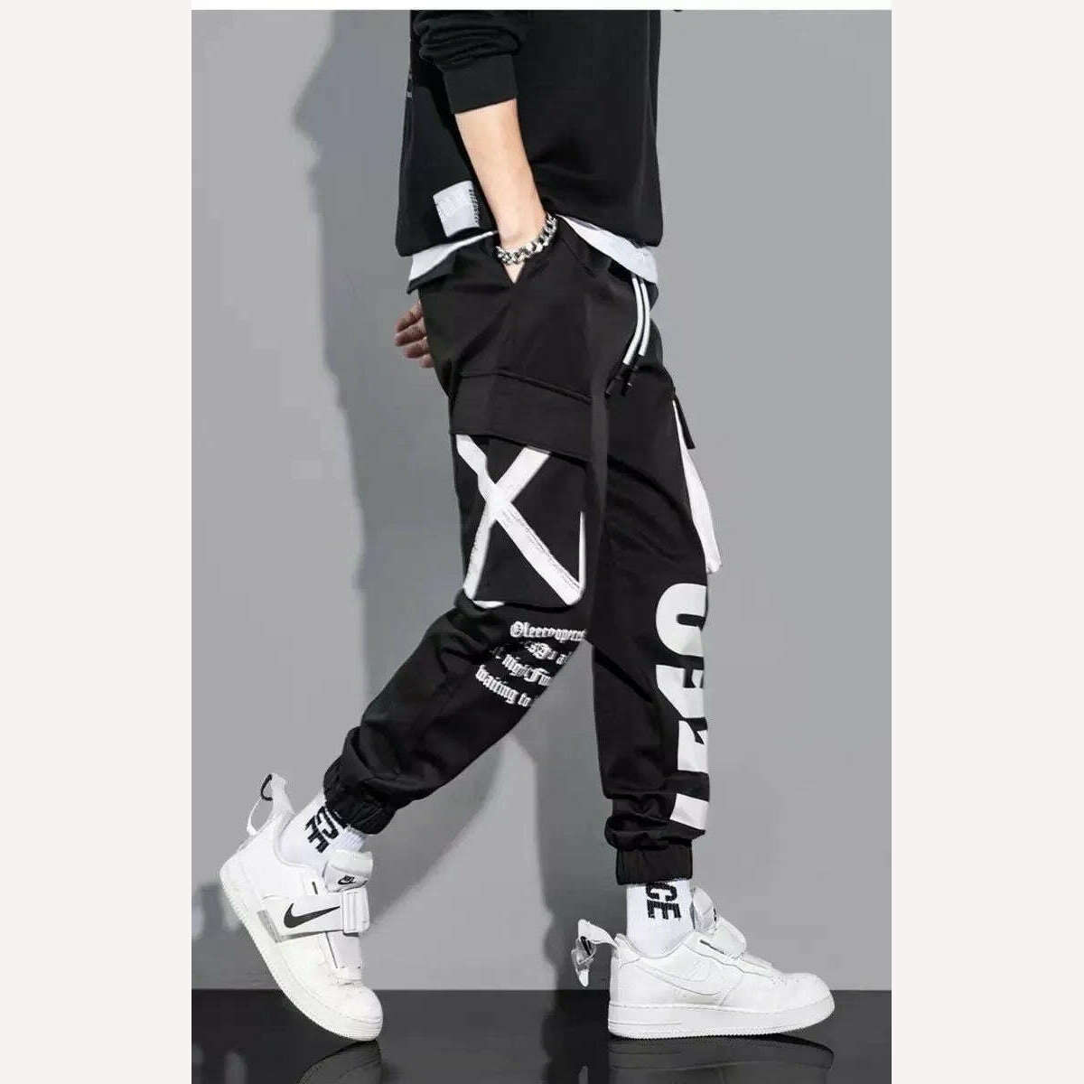 KIMLUD, Hip Hop Cargo Pants Men Streetwear Cotton Joggers Fashion Sweatpants Male Casual Harem Trousers Summer Harajuku Pants Men Women, KIMLUD Womens Clothes