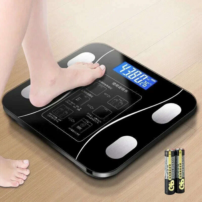 KIMLUD, Home Weight Scale Human Body Ultra-accurate Meter Height and Fat Loss Special Electronic Scale Smart Bluetooth Body Fat Scale, B, KIMLUD APPAREL - Womens Clothes