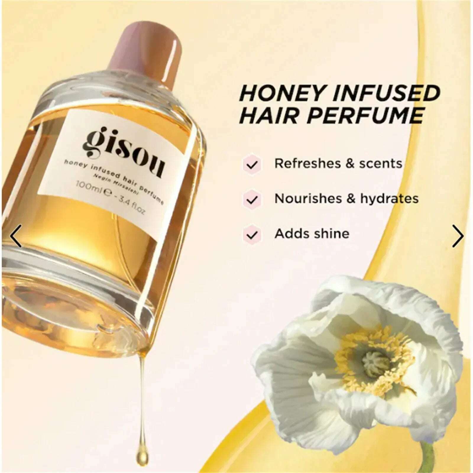 KIMLUD, Honey Infused Hair Perfume Pocket Size, A Travel-Friendly  With Sweet Notes Of Honey Blended Into Spring Floral (1.7 Fl Oz/50ml), KIMLUD Womens Clothes