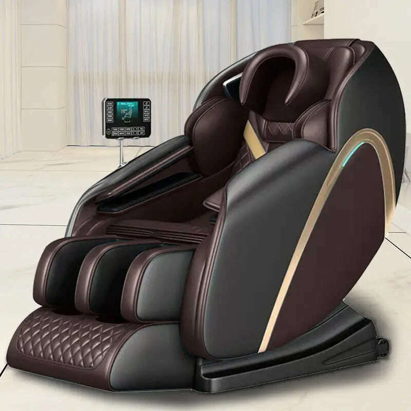 KIMLUD, Hot sale Office use Home use 4d massage chair sl track zero gravity PU leather chair, KIMLUD Womens Clothes