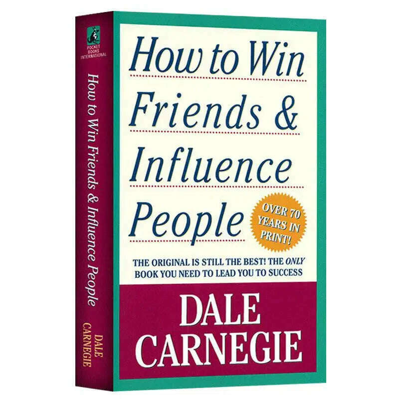 KIMLUD, How To Win Friends & Influence People By Dale Carnegie Interpersonal Communication Skills Self-improvement Reading Book Fo Adult, 1 book, KIMLUD APPAREL - Womens Clothes