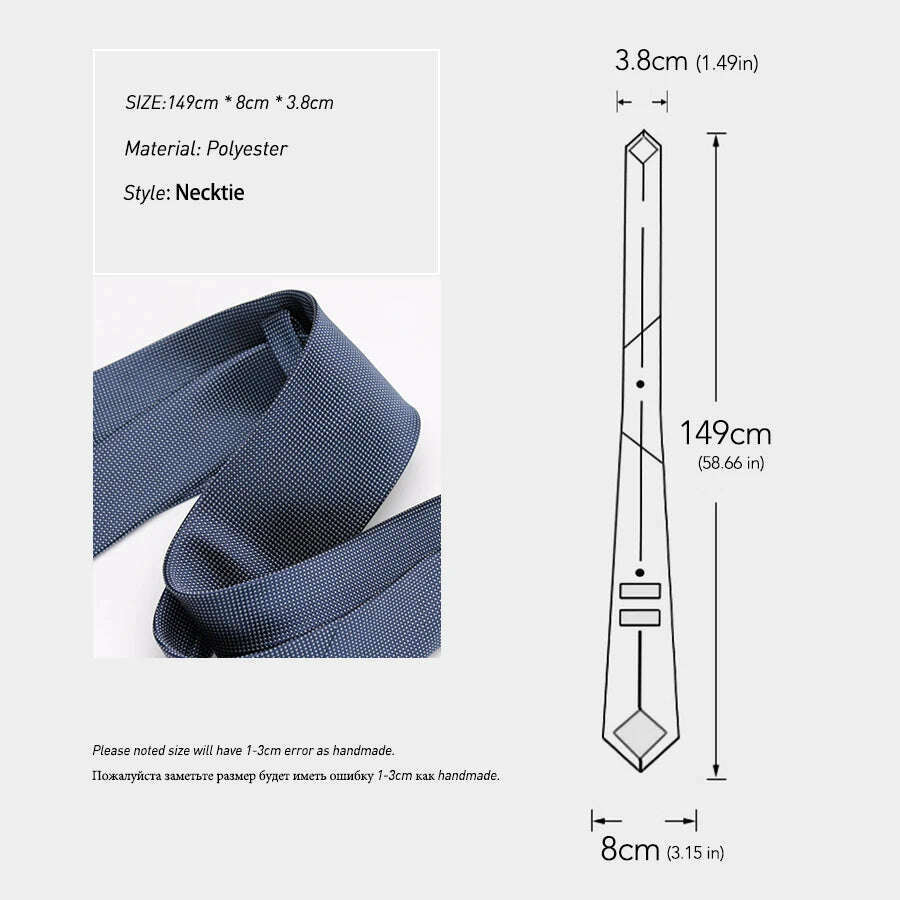 KIMLUD, IHGSNMB Men Tie Fashion Classic Business Necktie Mens Casual Ties for Men Wedding Party Designer Corbatas Para Hombre Gift Ties, KIMLUD Womens Clothes