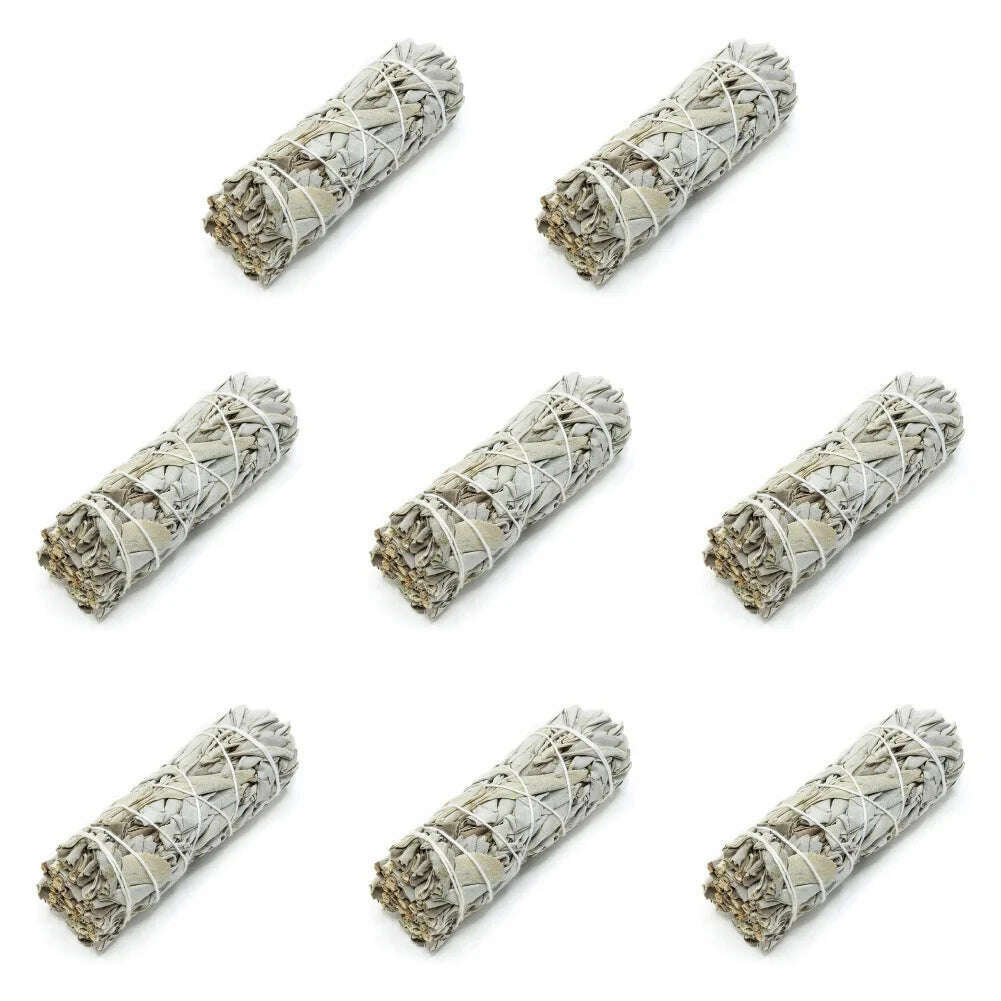 Incense White Sage Bundle Smudge Sticks Home Purification Spiritual Incense Sticks Meditation Portable Energy Cleansing Bundles - KIMLUD