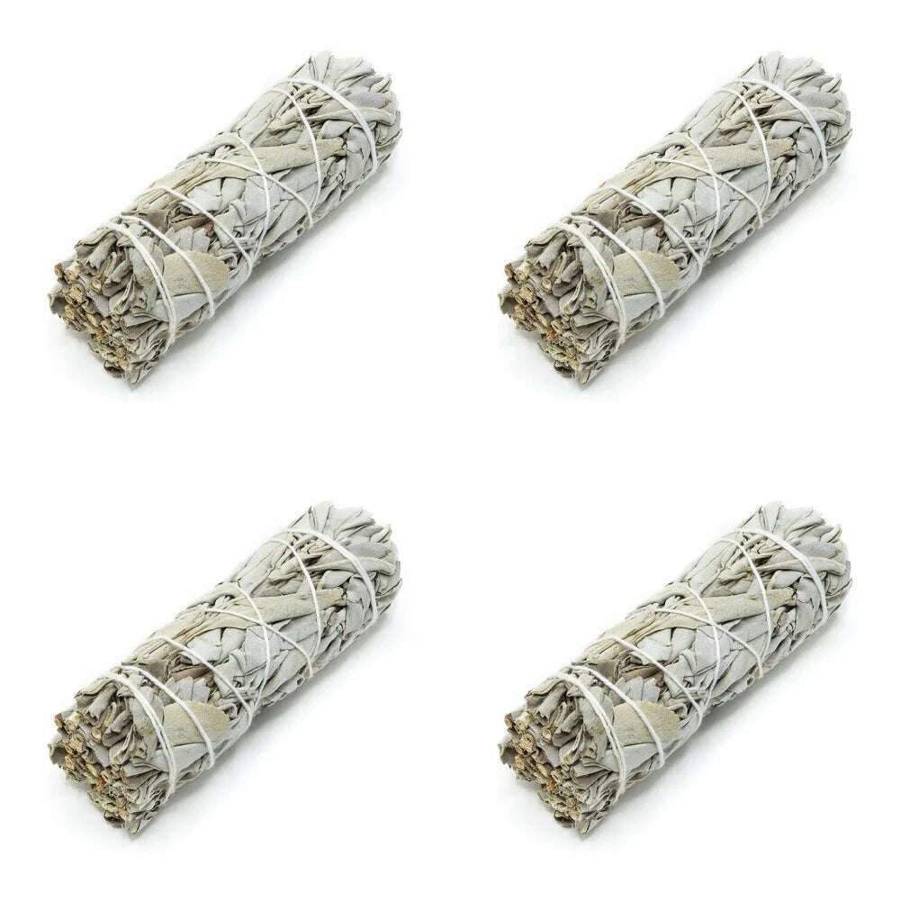 KIMLUD, Incense White Sage Bundle Smudge Sticks Home Purification Spiritual Incense Sticks Meditation Portable Energy Cleansing Bundles, 4pcs, KIMLUD APPAREL - Womens Clothes