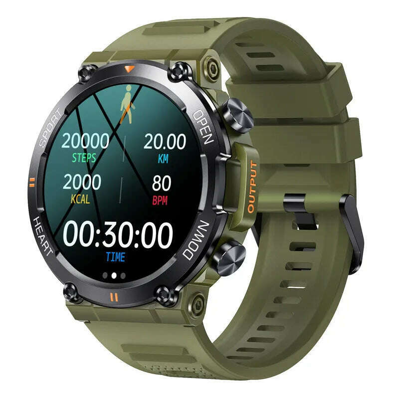 KIMLUD, K56 Pro Smart Watch 1.39 Inch Men Women BT Call Heart Rate Blood Pressure 400mah Big Battery Sport Outdoors Smartwatch, Green, KIMLUD APPAREL - Womens Clothes