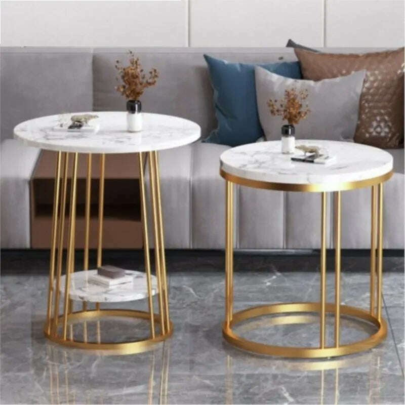 KIMLUD, Kanbani Home Sofa Side Table Small Coffee Table Modern Minimalist Living Room Small Round Table Free Shipping, KIMLUD Womens Clothes