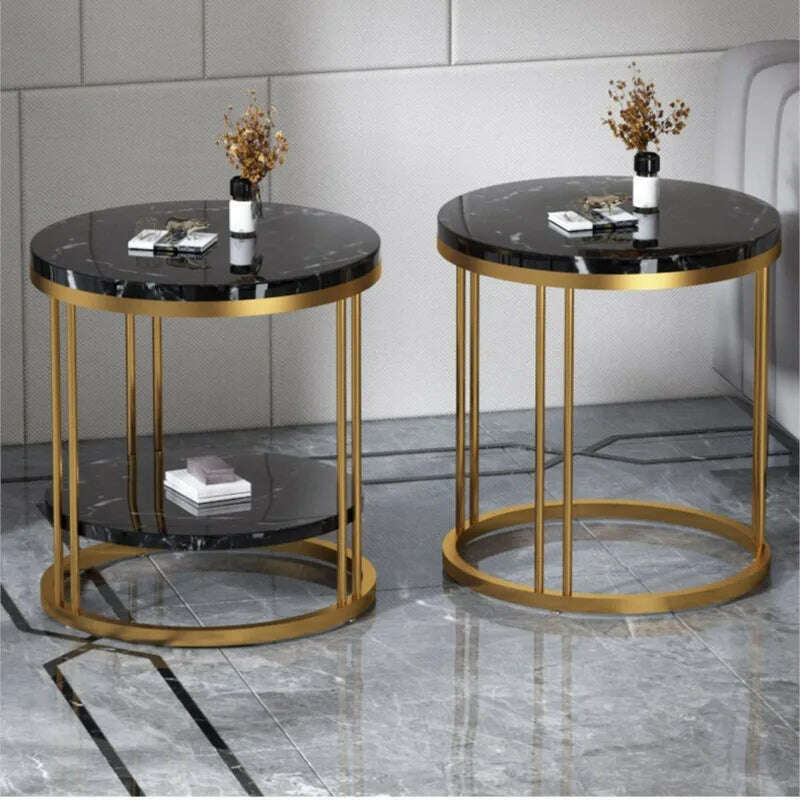 KIMLUD, Kanbani Home Sofa Side Table Small Coffee Table Modern Minimalist Living Room Small Round Table Free Shipping, KIMLUD Womens Clothes