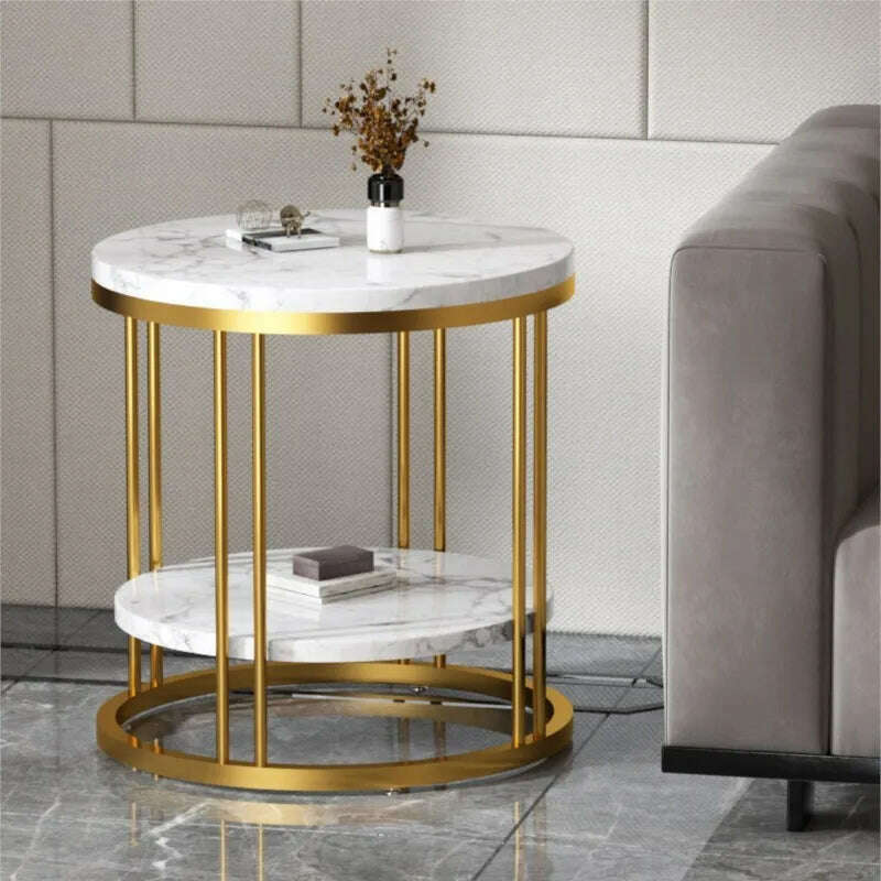 KIMLUD, Kanbani Home Sofa Side Table Small Coffee Table Modern Minimalist Living Room Small Round Table Free Shipping, KIMLUD Womens Clothes