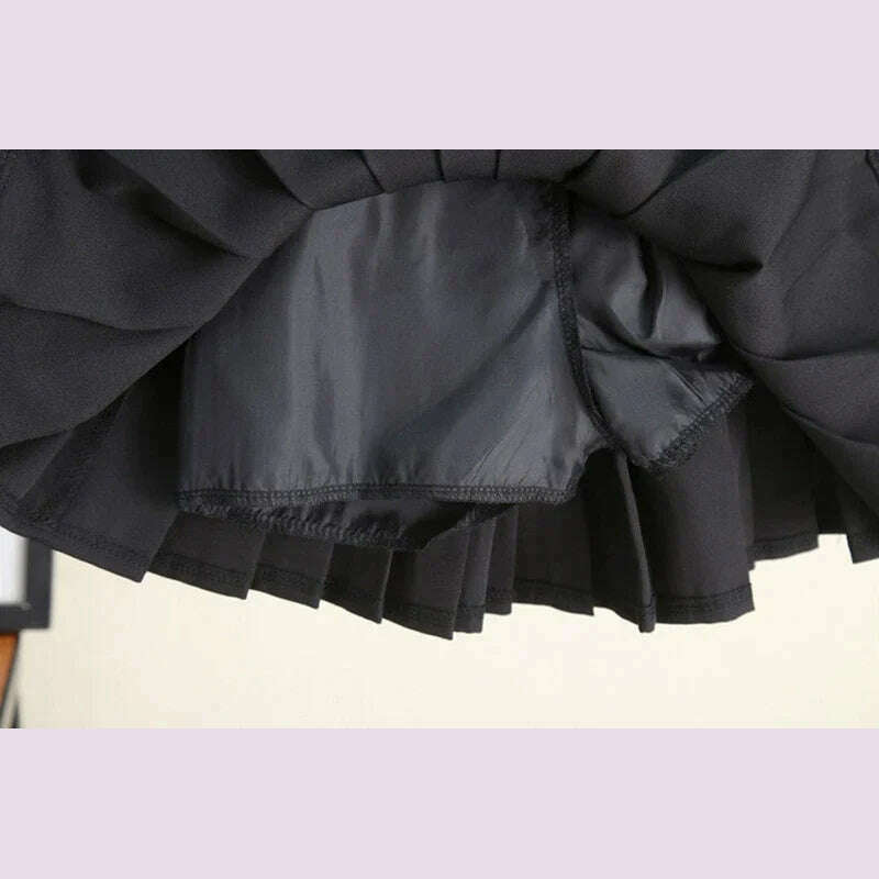 KIMLUD, Kids Girls Pleated Skirts Teenage Black White School Skirts 2021 New Fashoin Kids Dance Clothing Children Princess Skirts 4-13Y, KIMLUD Womens Clothes