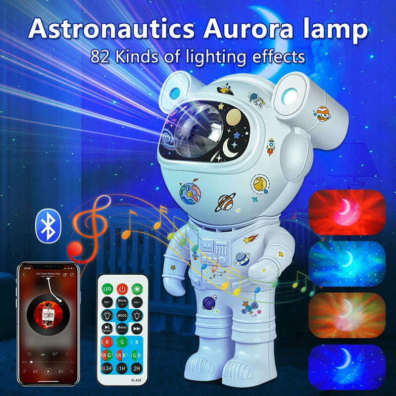 KIMLUD, Kids Star DIY Projector Night Light with Remote Control 360 Adjustable Design Astronaut Nebula Galaxy Lighting for Children, KIMLUD Womens Clothes