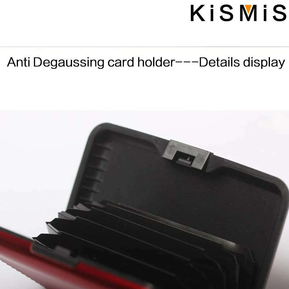 KIMLUD, KISMIS RFID Metal Wallet and Business ID Credit Card Women Men Business ID Credit Card,Protector Wallet Card Holder Package Box, KIMLUD Womens Clothes