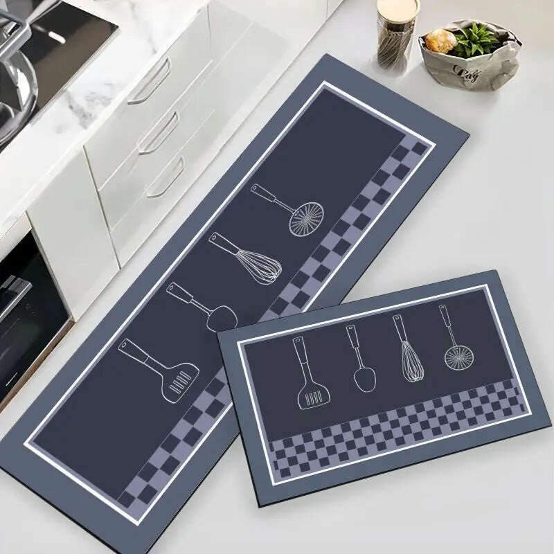 KIMLUD, Kitchen Rug Kitchen Mat Home Entrance Doormat Living Room Bedroom Balcony Hallway Decor Floor Carpet Non-Slip Bathroom Mat, 850 / 60cmx200cm 1pc, KIMLUD APPAREL - Womens Clothes