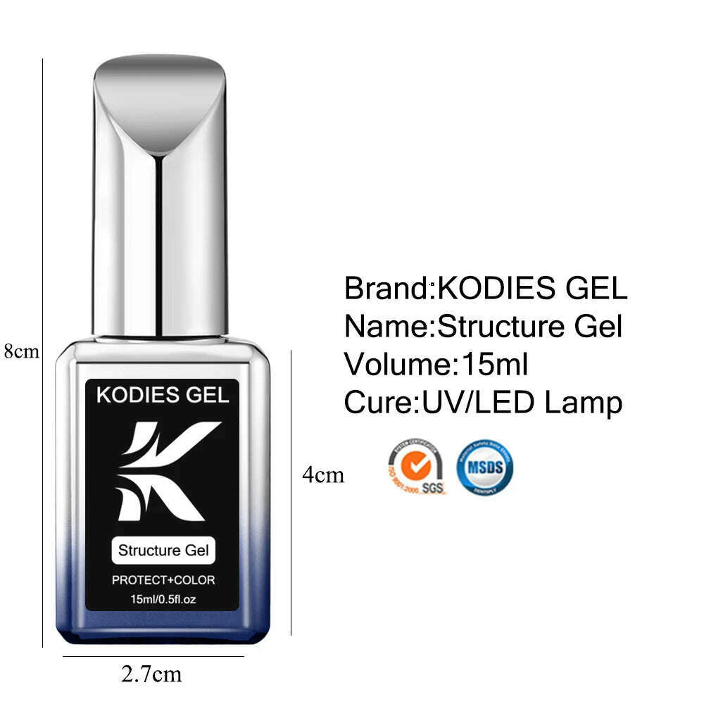 KIMLUD, KODIES GEL Kitty White Rubber Base Gel Nail Polish Pearl Shine 15ML Semi Permanent UV Self Leveling Structure Construction Gels, KIMLUD Womens Clothes