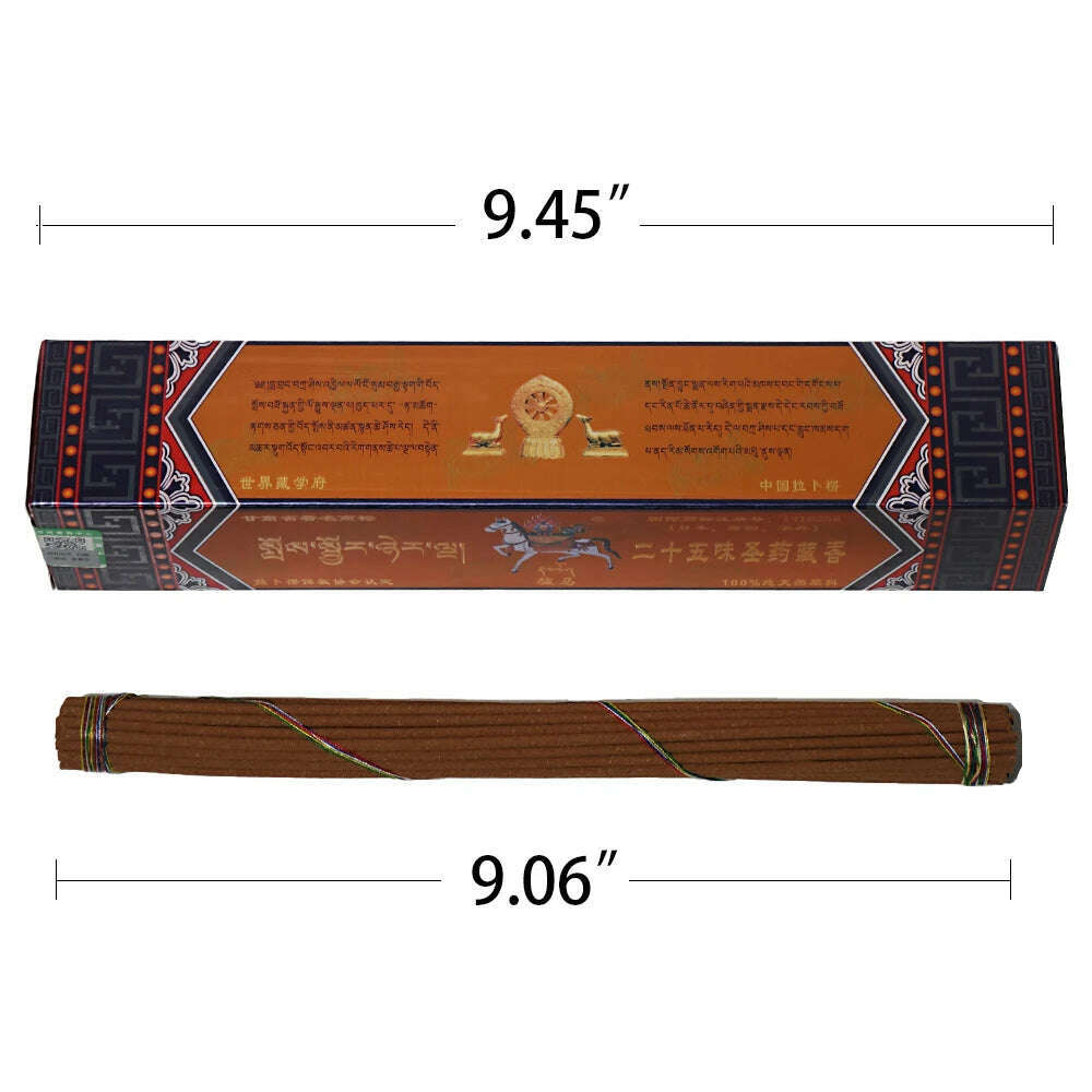 Labrang Monastery Tibetan Incense Sticks,Handmade Tibetan Medicine Health Incense,Home Meditation Aromatherapy - KIMLUD