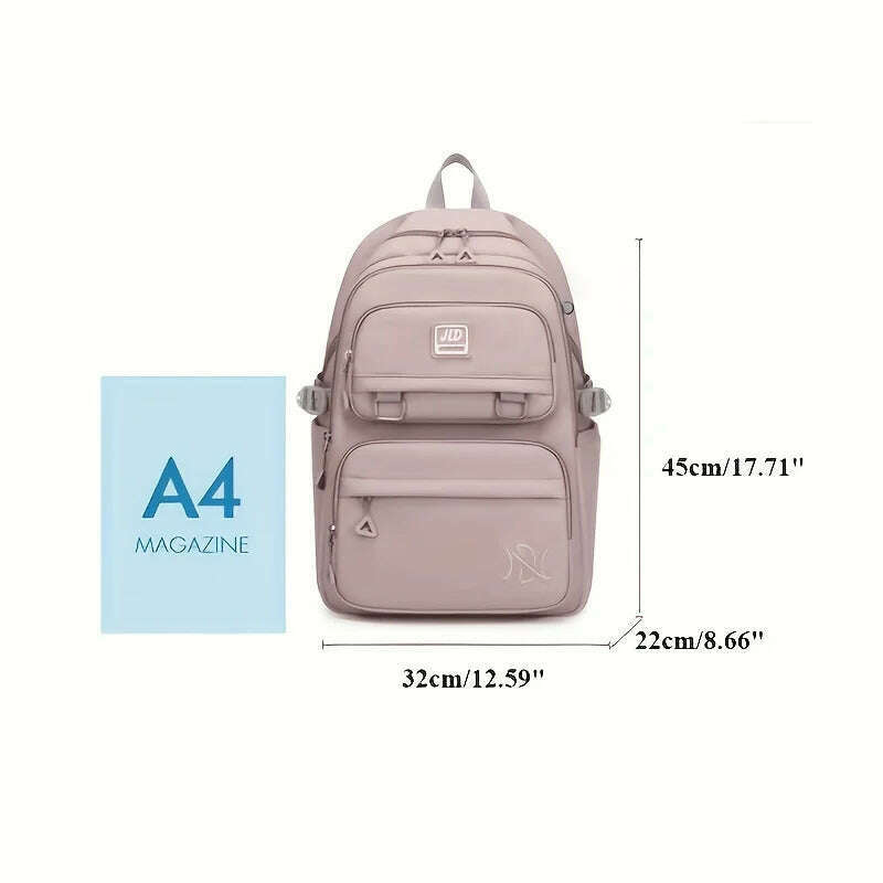 KIMLUD, Large Capacity Students Backpack Casual Waterproof Nylon Double Shoulder Bag Fashion Travel College Bag, KIMLUD Womens Clothes