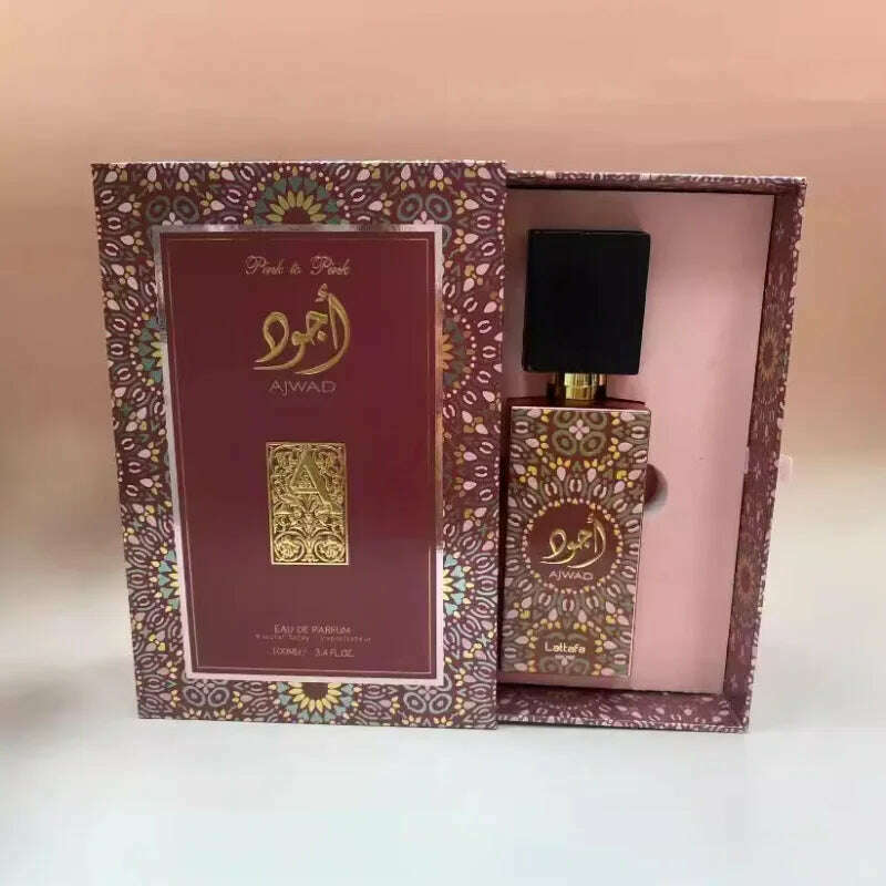 KIMLUD, Lattafa AJWAD perfumes Arab Middle East Dubai men and women perfume high-end gift box packaging 100ml, KIMLUD Womens Clothes