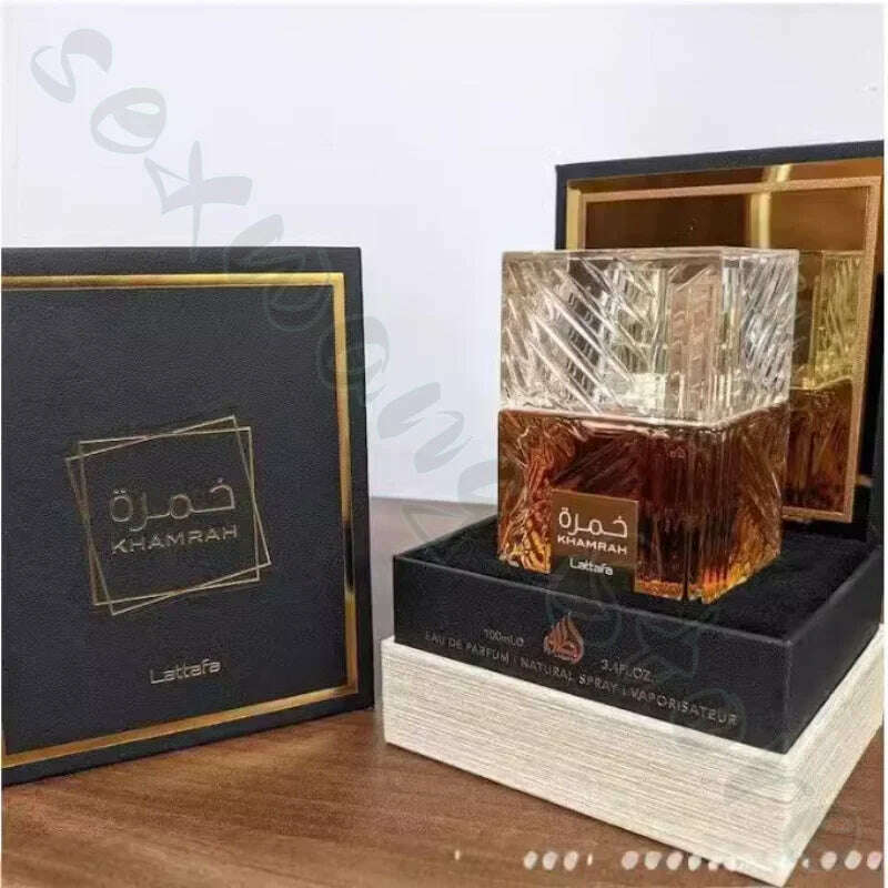 KIMLUD, Lattafa Perfumes Khamrah Middle Eastern Arabic Neutral High-end Fragrance Perfume Long-lasting Fragrance Men's Perfume 100ml, KIMLUD Womens Clothes