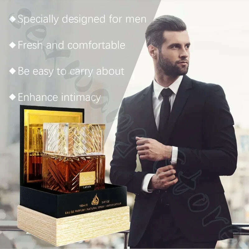 KIMLUD, Lattafa Perfumes Khamrah Middle Eastern Arabic Neutral High-end Fragrance Perfume Long-lasting Fragrance Men's Perfume 100ml, KIMLUD Womens Clothes