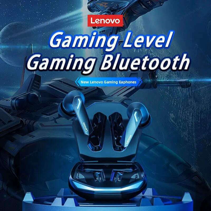 KIMLUD, Lenovo GM2 Pro Bluetooth 5.3 Earphones Sports Headset Wireless In-Ear Gaming Low Latency Dual Mode Music Headphones New, KIMLUD Womens Clothes