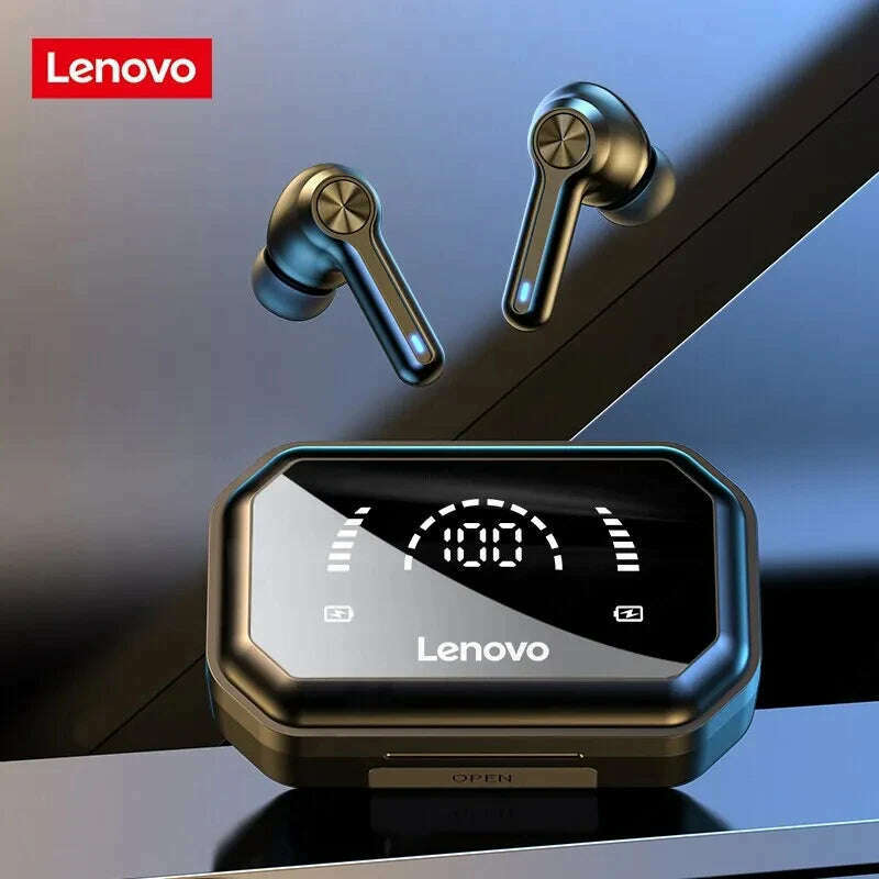 KIMLUD, Lenovo LP3 Pro Earphones TWS Bluetooth 5.0 Wireless HIFI Music Headset Gaming Earbuds Display 1200mAh Battery Headphones, KIMLUD Womens Clothes