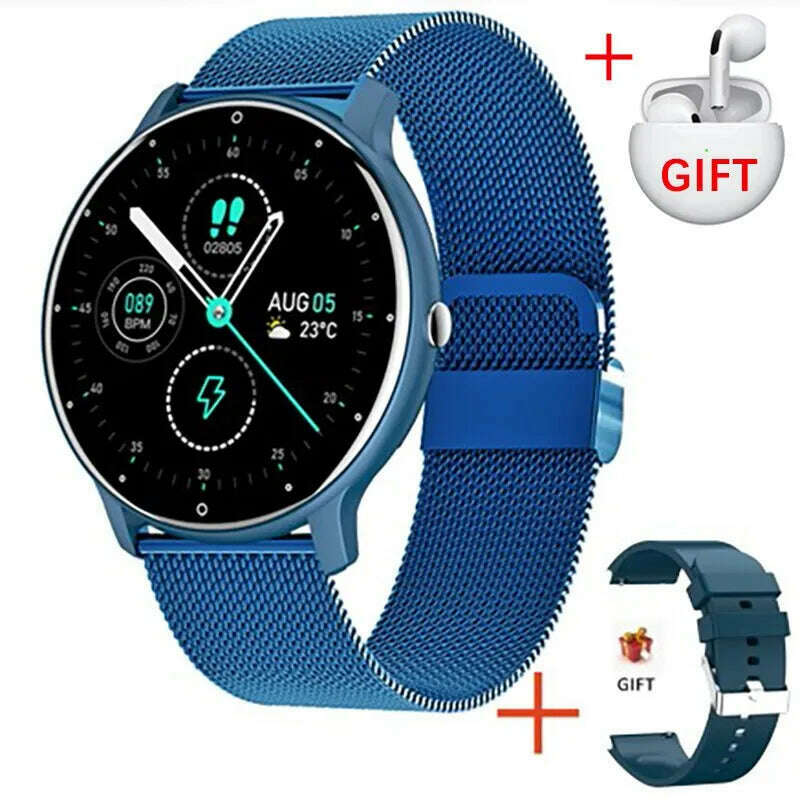 LIGE 2024 New Men Smart Watch Real-time Activity Tracker Heart Rate Monitor Sports Women Smart Watch Men Clock For Android IOS - KIMLUD