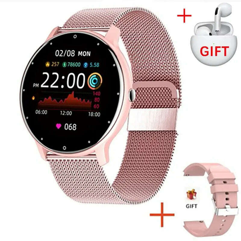 LIGE 2024 New Men Smart Watch Real-time Activity Tracker Heart Rate Monitor Sports Women Smart Watch Men Clock For Android IOS - KIMLUD