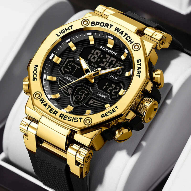 KIMLUD, LIGE Diver Watch Men LIGE Top Brand Luxury Men's Quartz Wristwatches Military Sports Waterproof Chronograph Relogios Masculino, KIMLUD Womens Clothes