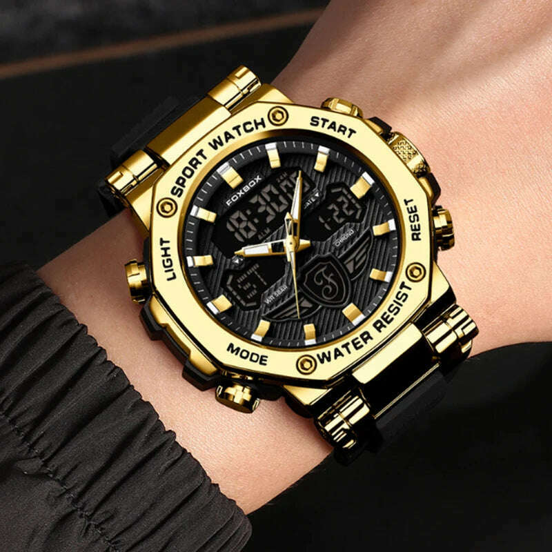 KIMLUD, LIGE Diver Watch Men LIGE Top Brand Luxury Men's Quartz Wristwatches Military Sports Waterproof Chronograph Relogios Masculino, KIMLUD Womens Clothes