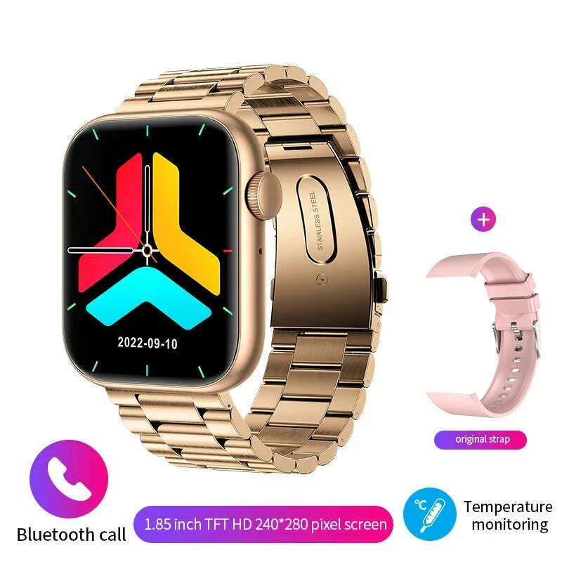 LIGE New Smart Watch 2024 Wireless Charging Smartwatch Bluetooth Calls Men Women Smartwatches Fitness Bracelet Custom Watch Face - KIMLUD