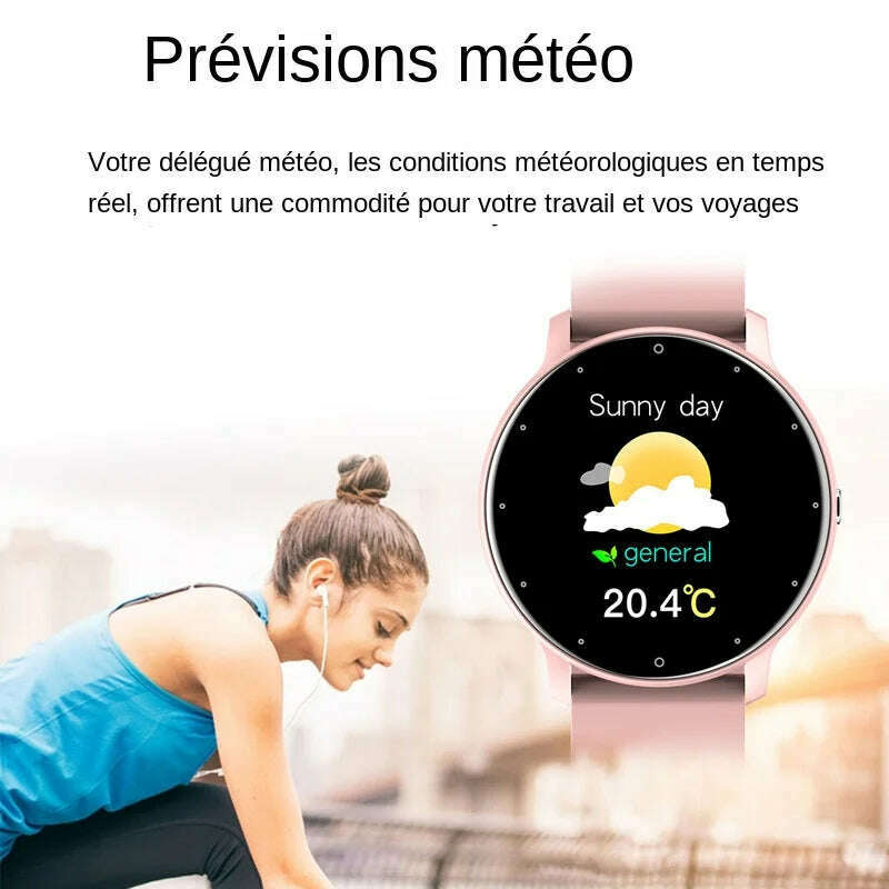 LIGE New Smart Watch Women Men Lady Sport Fitness Smartwatch Sleep Heart Rate Monitor Waterproof Men‘s Watches For IOS Android - KIMLUD