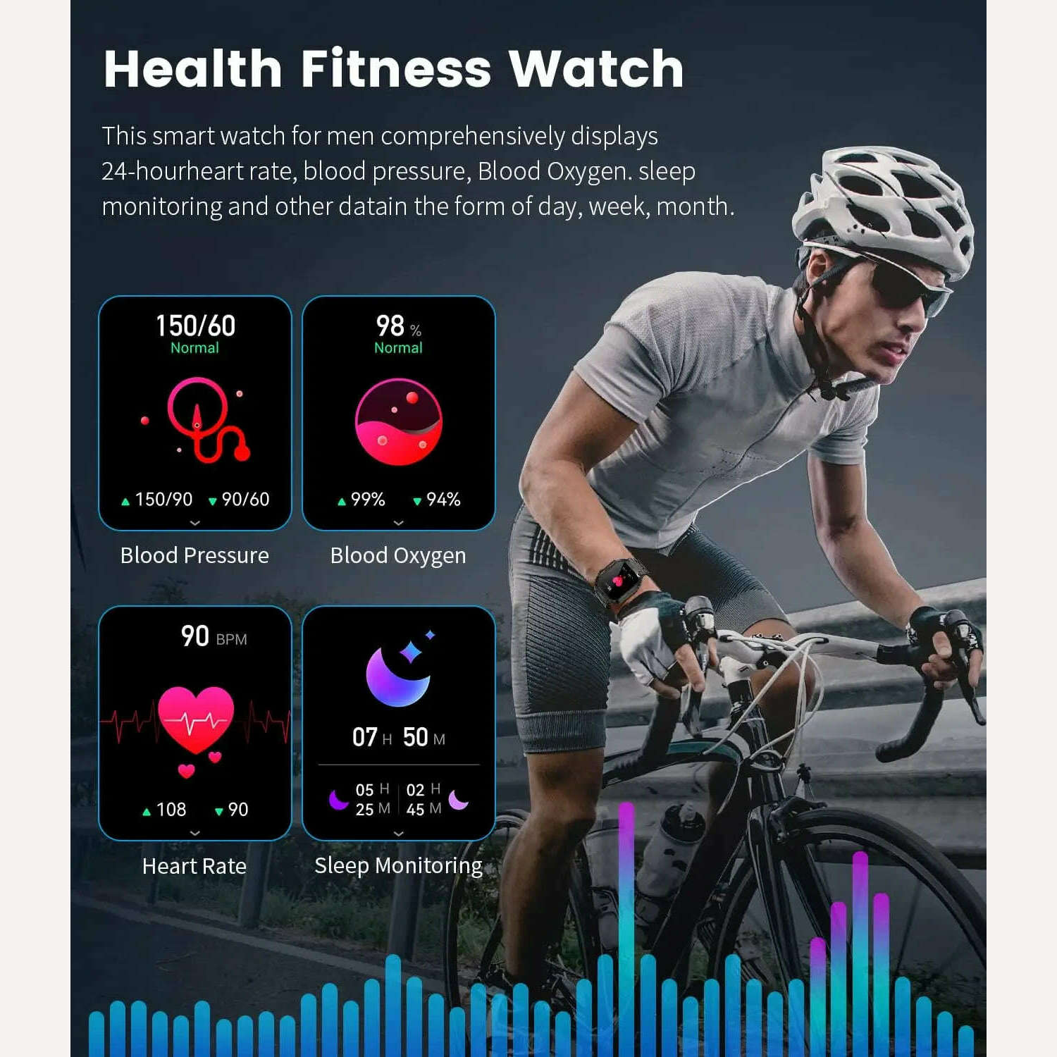 KIMLUD, LIGE Smart Watch Men 1.96" Sports Fitness Bracelet Waterproof Voice Assistant Bluetooth Call For Android IOS Smartwatch New 2024, KIMLUD Womens Clothes