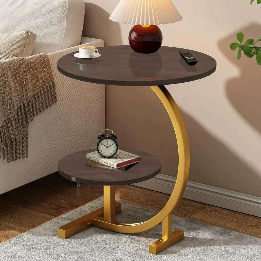 KIMLUD, Light luxury small coffee table, simple and modern side table, bedside small table, small unit type side table,End Tables, F, KIMLUD APPAREL - Womens Clothes