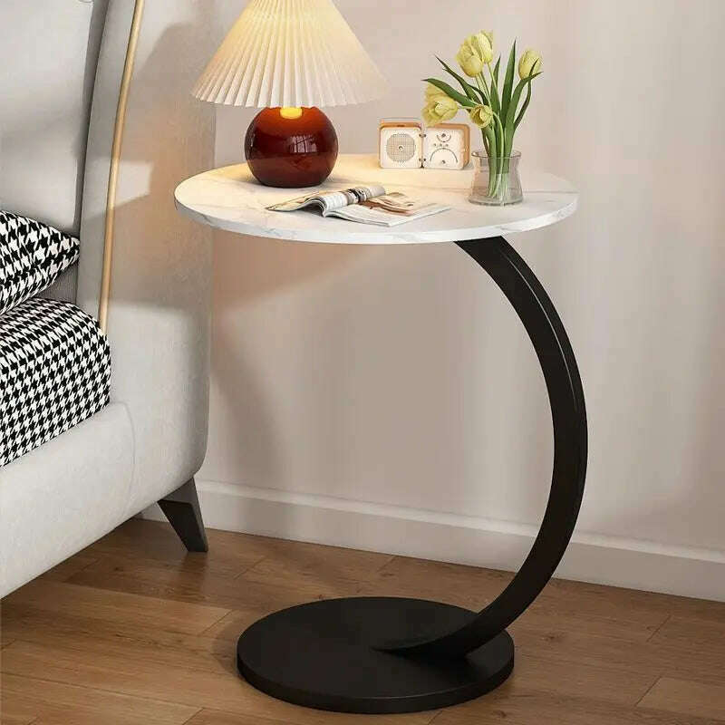 KIMLUD, Light luxury small coffee table, simple and modern side table, bedside small table, small unit type side table,End Tables, KIMLUD Womens Clothes