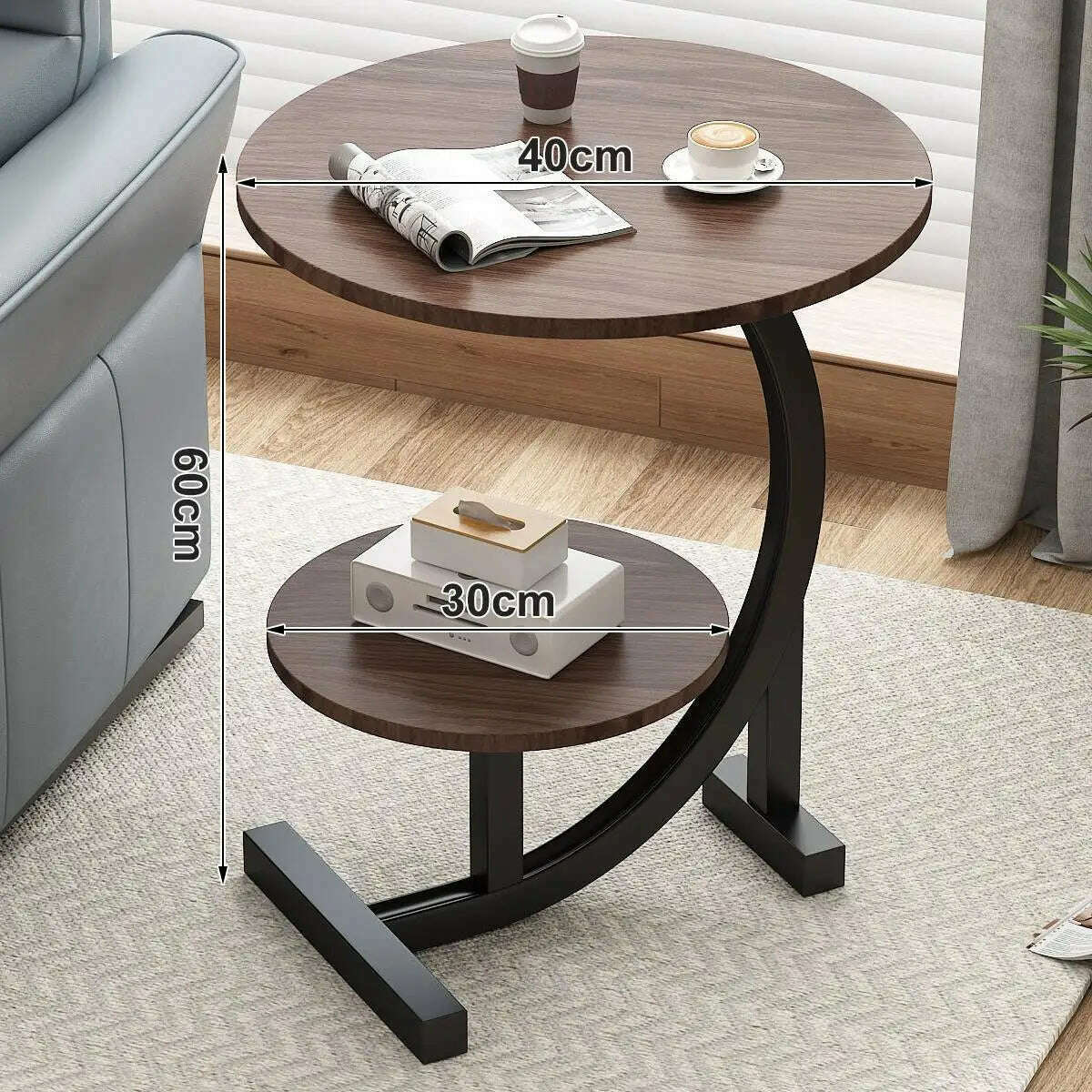 KIMLUD, Light luxury small coffee table, simple and modern side table, bedside small table, small unit type side table,End Tables, C, KIMLUD APPAREL - Womens Clothes