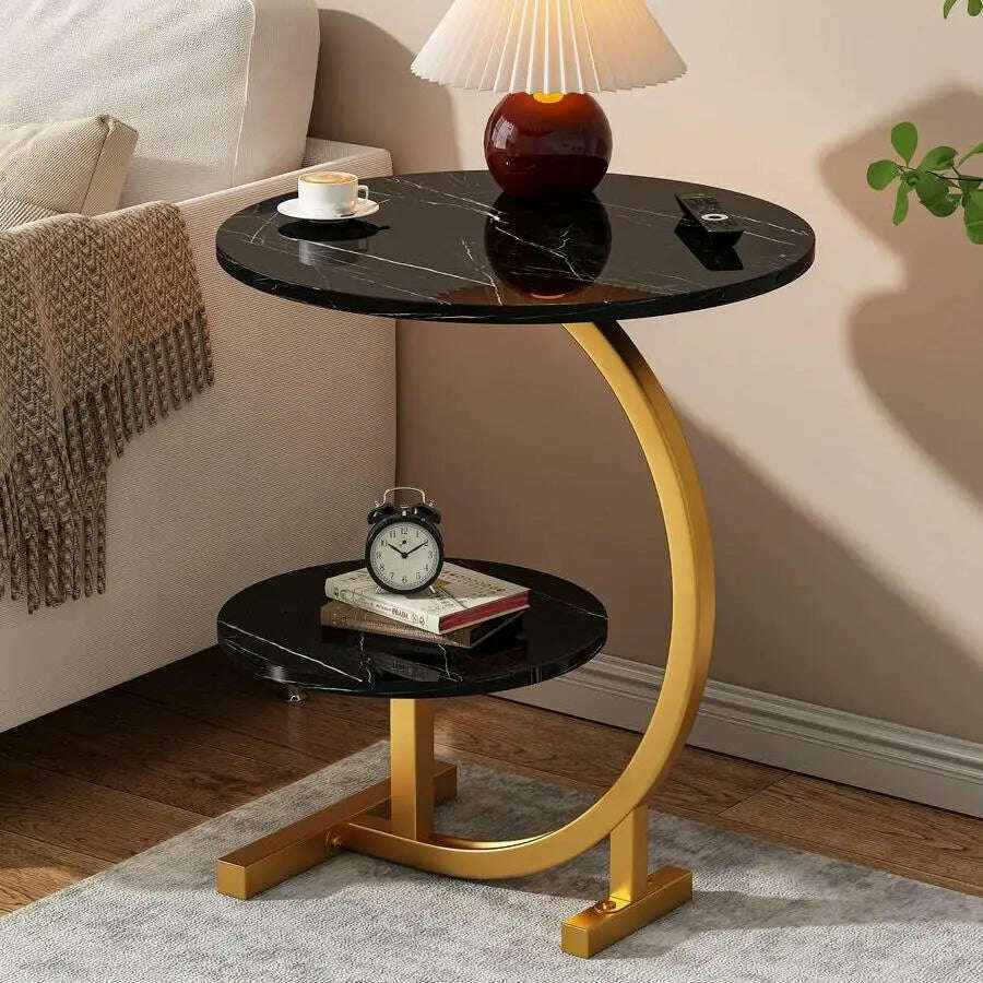 KIMLUD, Light luxury small coffee table, simple and modern side table, bedside small table, small unit type side table,End Tables, E, KIMLUD APPAREL - Womens Clothes