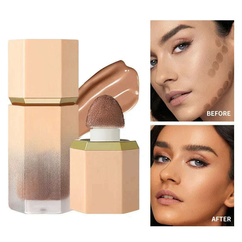 Liquid Contour Stick Natural Matte Finish Highlighters Shadow Waterproof Contouring Wand V-face Shaping Contour Pen Face Makeup - KIMLUD