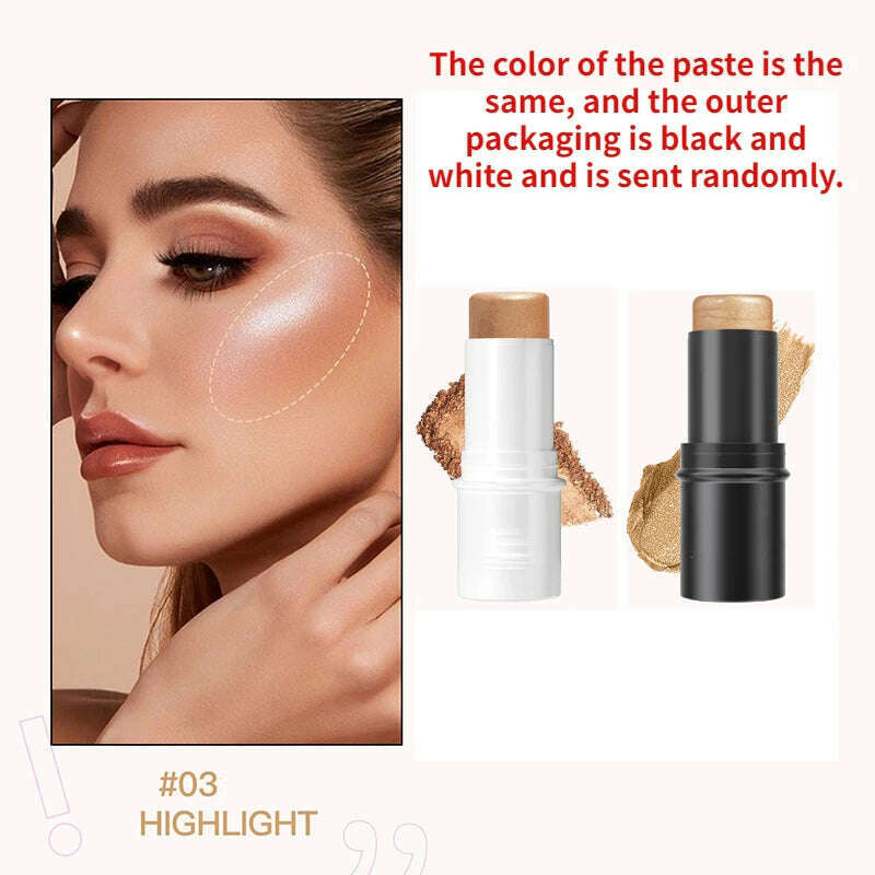 Liquid Contour Stick Natural Matte Finish Highlighters Shadow Waterproof Contouring Wand V-face Shaping Contour Pen Face Makeup - KIMLUD