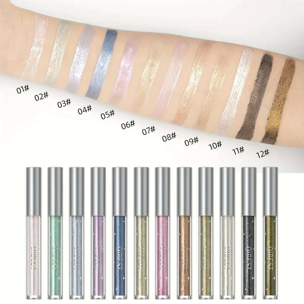 KIMLUD, Liquid Eyeshadow Sticker Cosmetics Shadows Pencil Eyeliner Quick-drying Glitter Shimmer Eyeshadow Pen Outline Eye Makeup, KIMLUD Womens Clothes