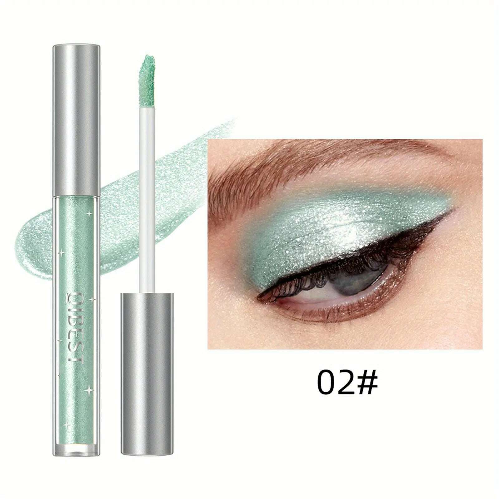 Liquid Eyeshadow Sticker Cosmetics Shadows Pencil Eyeliner Quick-drying Glitter Shimmer Eyeshadow Pen Outline Eye Makeup - KIMLUD