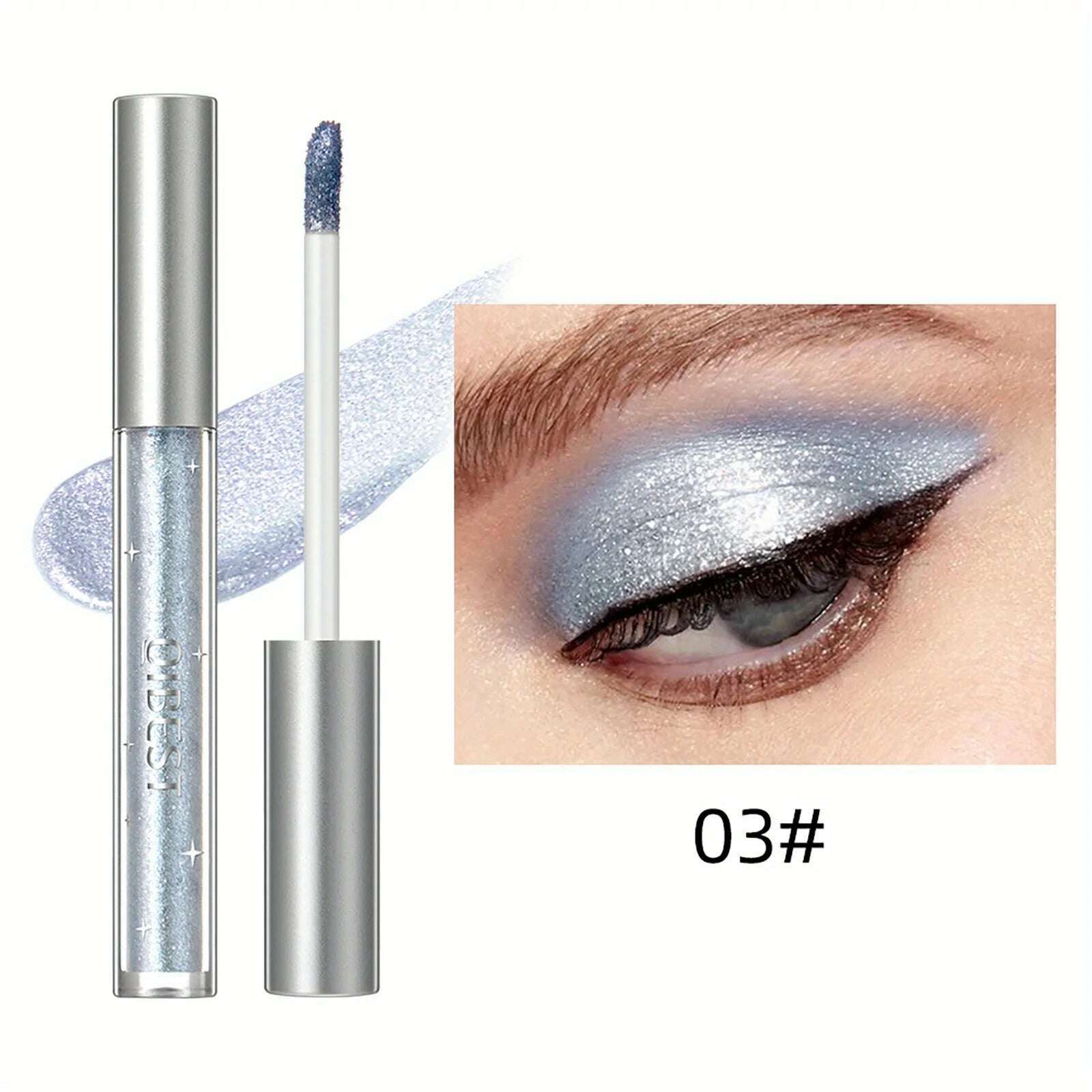 KIMLUD, Liquid Eyeshadow Sticker Cosmetics Shadows Pencil Eyeliner Quick-drying Glitter Shimmer Eyeshadow Pen Outline Eye Makeup, 3, KIMLUD APPAREL - Womens Clothes