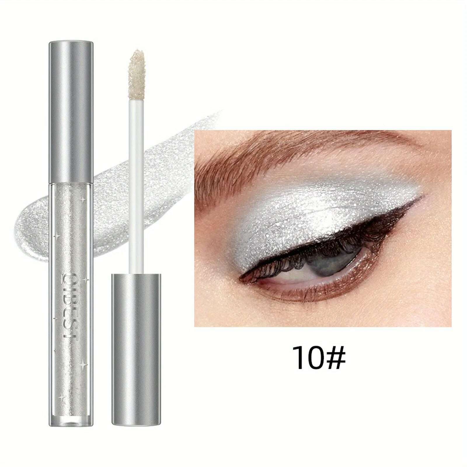 Liquid Eyeshadow Sticker Cosmetics Shadows Pencil Eyeliner Quick-drying Glitter Shimmer Eyeshadow Pen Outline Eye Makeup - KIMLUD