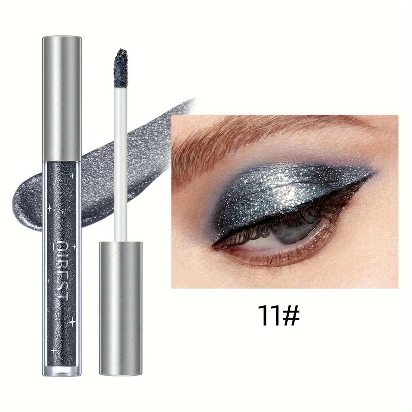 KIMLUD, Liquid Eyeshadow Sticker Cosmetics Shadows Pencil Eyeliner Quick-drying Glitter Shimmer Eyeshadow Pen Outline Eye Makeup, 11, KIMLUD APPAREL - Womens Clothes