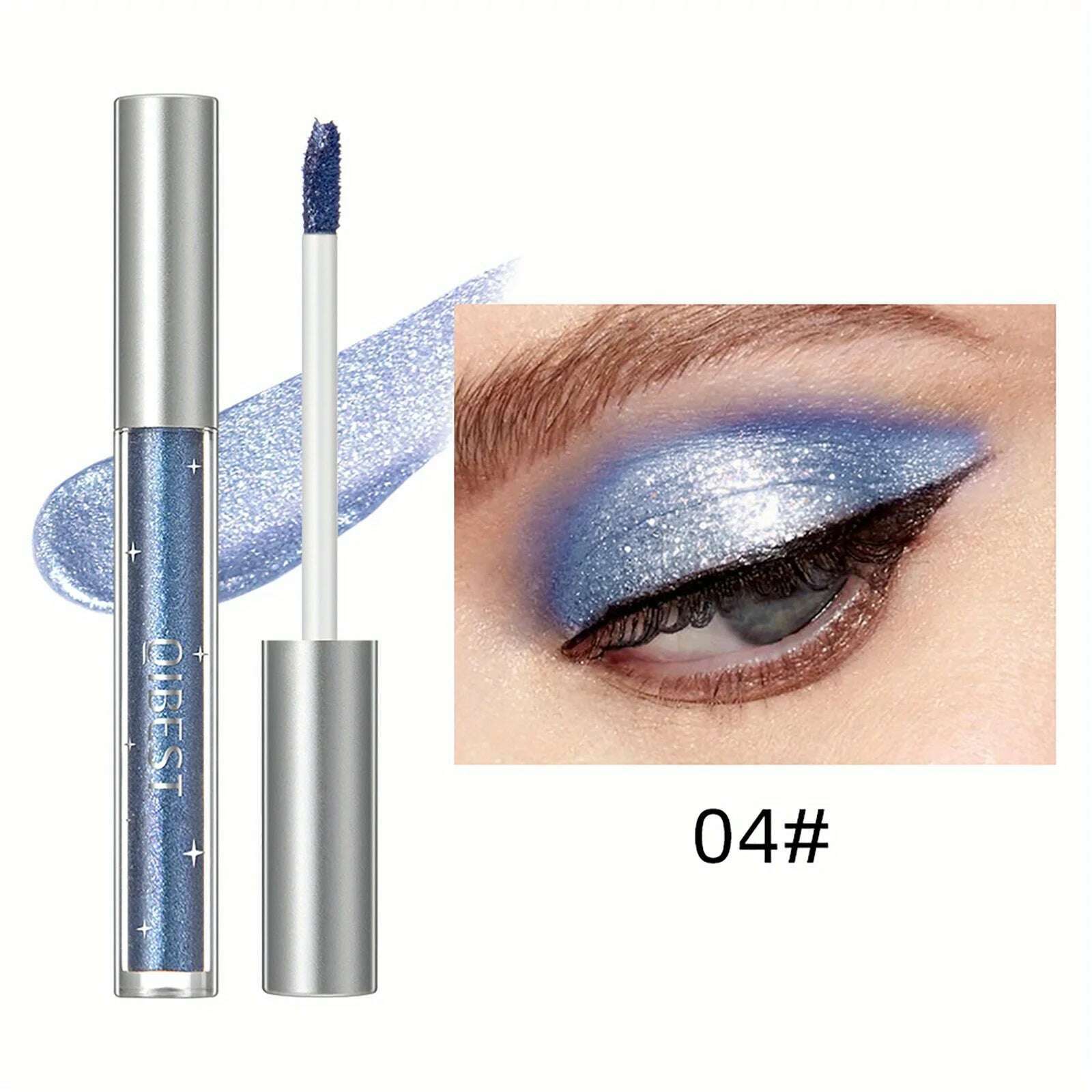 KIMLUD, Liquid Eyeshadow Sticker Cosmetics Shadows Pencil Eyeliner Quick-drying Glitter Shimmer Eyeshadow Pen Outline Eye Makeup, 4, KIMLUD APPAREL - Womens Clothes